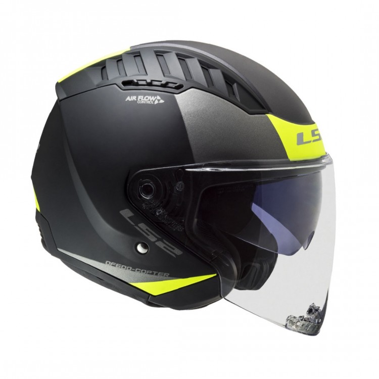 LS2 COPTER 2 URBANE MAT SİYAH-NEON SARI KASK LS2 COPTER 2 URBANE MAT SİYAH-NEON SARI KASK
